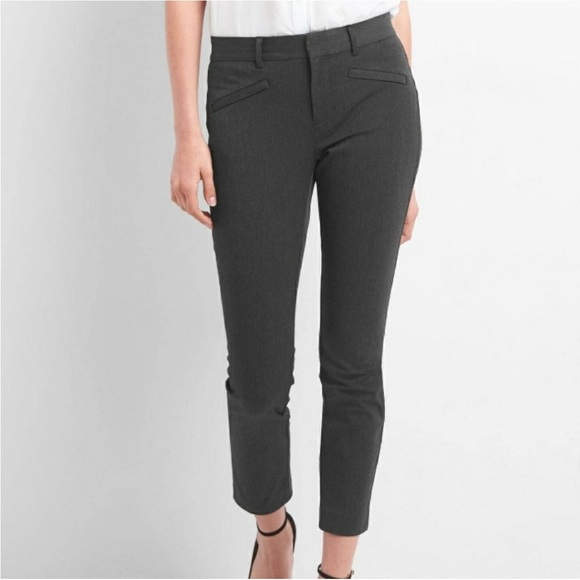 Gap pants - charcoal gray career type skinny ankle length - Picture 1 of 8